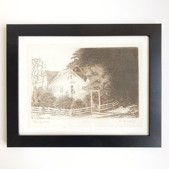 Other - Richard B Lyttle The Gables Etching 1986